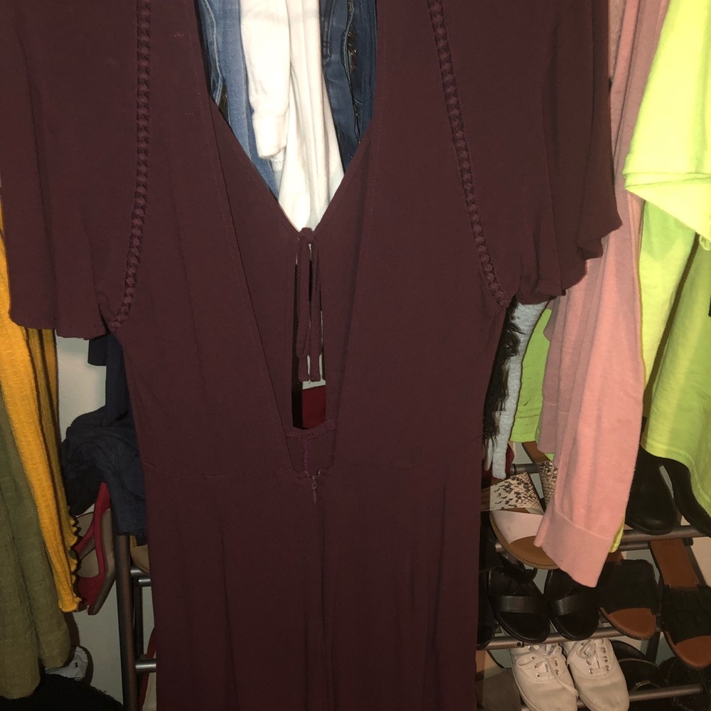 Burgundy romper